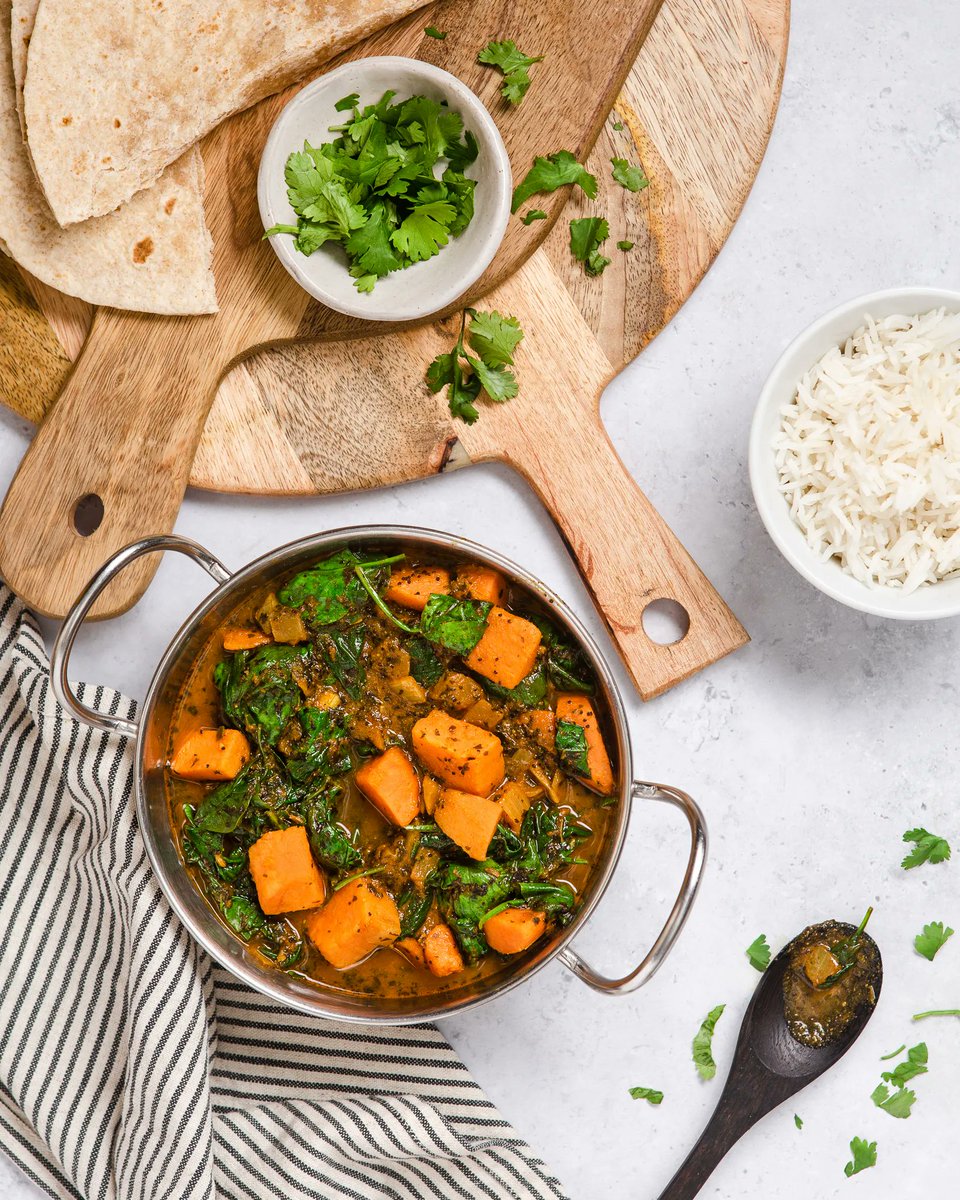 TygaBites's tweet photo. Sweet Potato Saag - the perfect light and refreshing addition to your #Veganuary menu 😋 https://t.co/nt4kB427i6