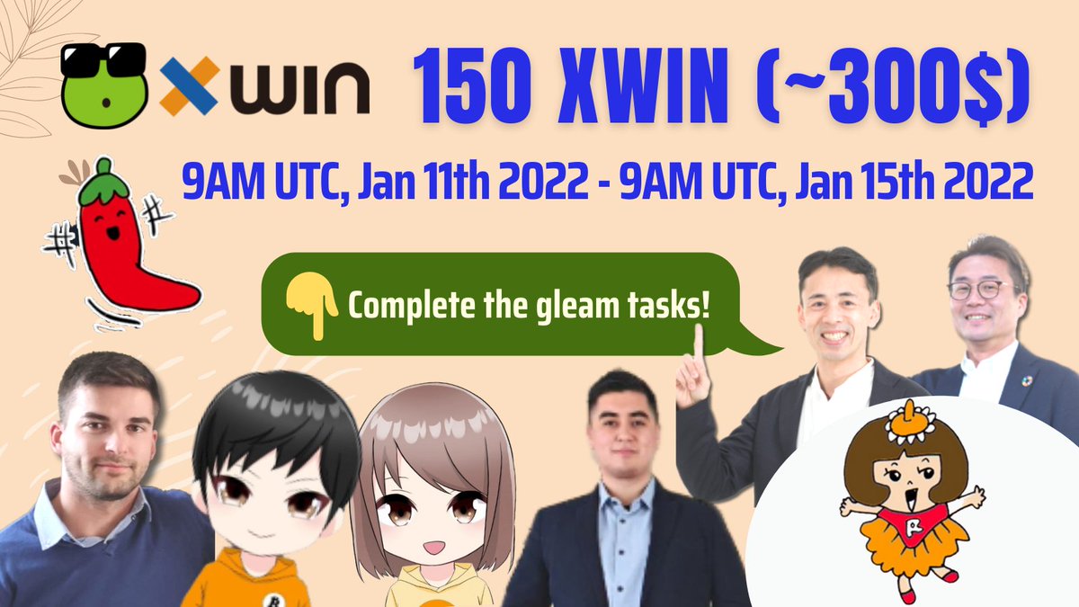 xwinfinance's tweet photo. Hey #XWINfamily, welcome our new friends with a SPECIAL #Giveway 🙌🎆

🏆30 winners will share approx. $300💰

📌Complete the tasks:  https://t.co/zJeVkNjAd6

🔛Starts at 9AM UTC, Jan 11, 2022

🔚Ends at 9 AM UTC, Jan 15th, 2022

#XWIN #BSC #Binance #DeFi #Airdrops https://t.co/BcWPqtrY5u