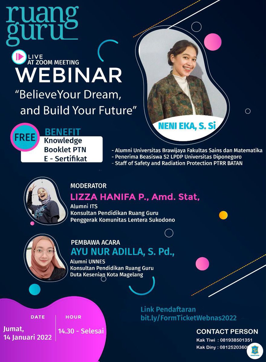 sbyfess's tweet photo. -rek halo pejuang PTN 2022!!🙌 nih aku mau share webinar gratissss buat kalian yg bentar lagi mau jadi calon mahasiswa, kalo mau, bisa chat di cp nya yaaa atau replay nanti aku dm☺️🔥 https://t.co/O8va77a2ig