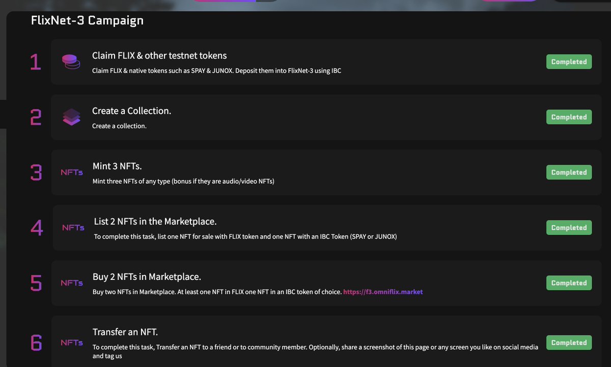 hamuhamu_mmmmm's tweet image. Testnet completed.
いっぱい作って遊んだ

#FlixNet2 
@OmniFlixNetwork