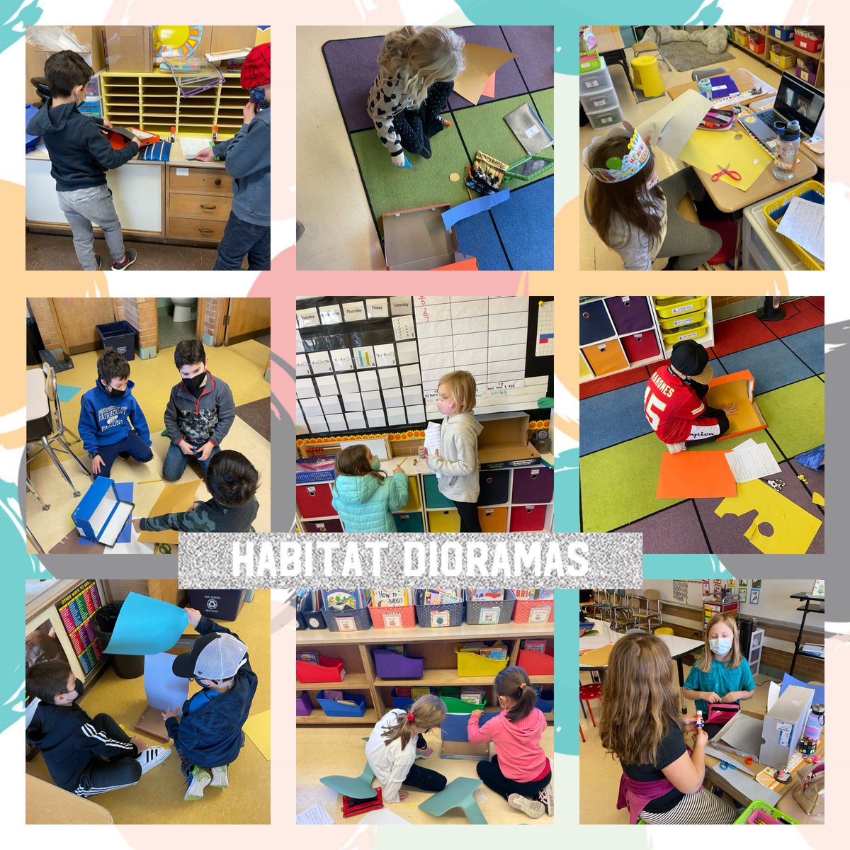 MrsCNettesheim's tweet photo. First day of creating our habitat dioramas is underway! I love seeing the teamwork and creativity so early on a Monday morning! ☀️ #fa58share #dg58learns #dg58pride #LearningLastsForever https://t.co/HsSYKJwS46