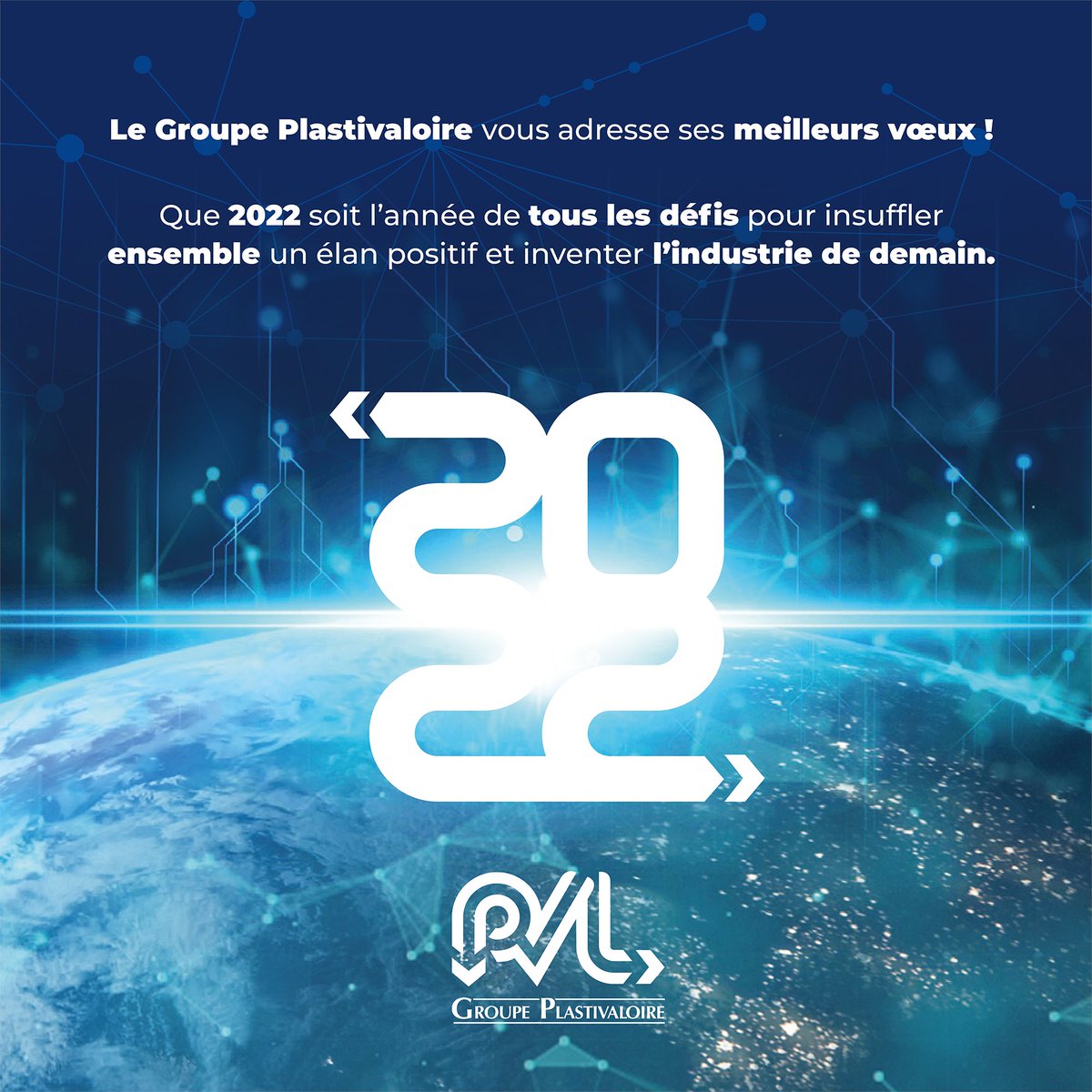 Le Groupe #Plastivaloire vous adresse à toutes et à tous ses meilleurs vœux ! Nous vous souhaitons pleine réussite dans vos projets pour cette nouvelle année.