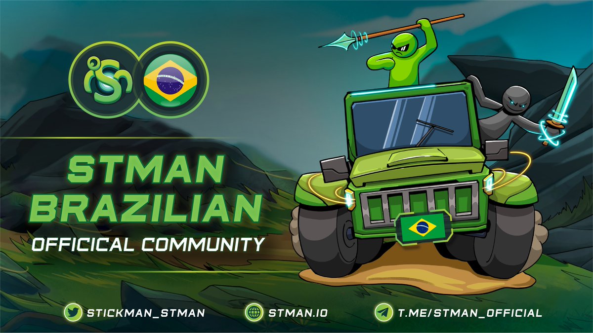#STMAN HAS COME TO BRAZIL 🇧🇷🇧🇷🇧🇷

To further support our Stickman, we have created local #STMAN communities in different languages other than English, starting with BRAZILIAN 🇧🇷

Join now and prove yourself to be the strongest one! 
🇧🇷  TG  ► @StmanBR