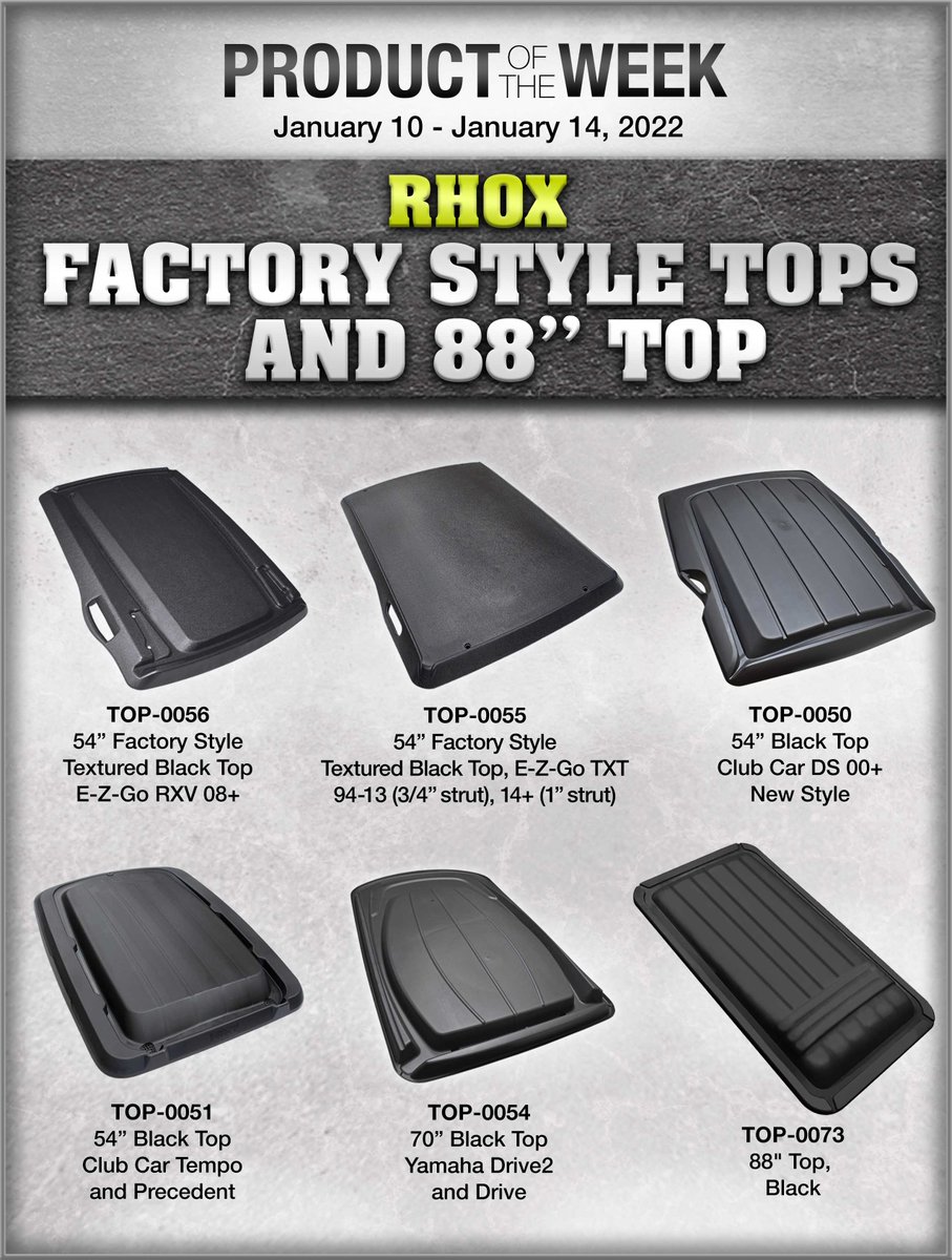 RHOX21237's tweet photo. RHOX Product of the Week 1.10.22-1.14.22. Check out our Factory Style Tops &amp; 88" Top!
Please contact your RHOX dealer for pricing and availability. https://t.co/NTjFqAM3LI