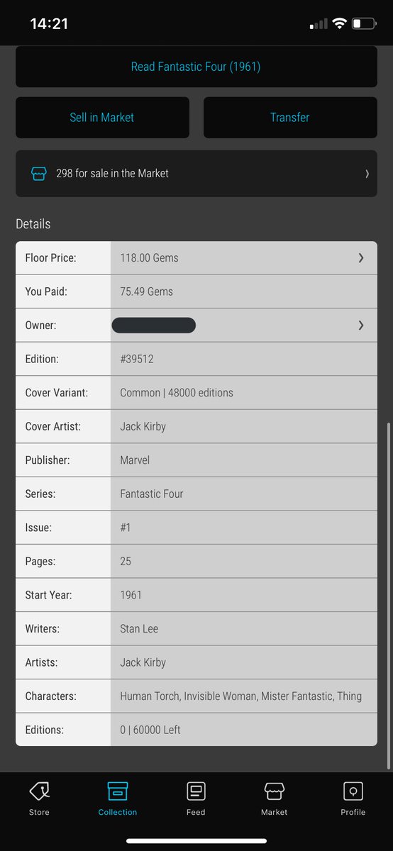 0xSN0Wx's tweet image. 🎉VEVE GIVEAWAY🎉 

LIKE+ RETWEET and FOLLOW to entered.

PRIZE- fantastic 4 #1 Comic !🙌👀 

End Date -Sunday 16th January 2022 @ 8pm GMT 

Good luck. ❌⭕️❌⭕️ 

#giveaway #veve #VeVeFam #FantasticFour #comic #ECOMIFam #ecomi