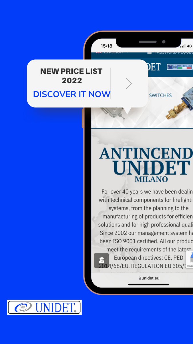 SrluUnidet's tweet image. NEW PRICE LIST 2022!
DISCOVER IT NOW: unidet.eu/en/2022/01/03/… 

#FIRE #FIREFIGHTING #FIREFIGHTINGSYSTEM