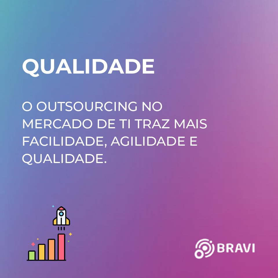BraviSoftware's tweet photo. Contratar uma equipe para trabalhar internamente em um projeto de desenvolvimento de software ou terceirizar esses serviços? Existem inúmeros benefícios em terceirizar os processos. Confira a seguir: 

#bodyshop #outsourcing https://t.co/ti37JceWxu