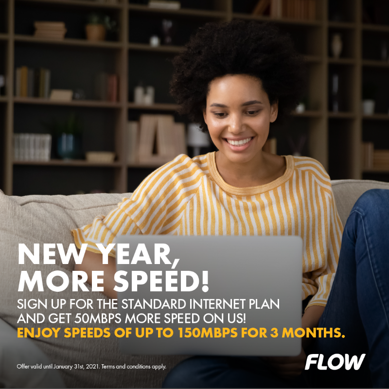 Flowtt's tweet photo. Get 50Mbps more speed when you sign up for standard Interent