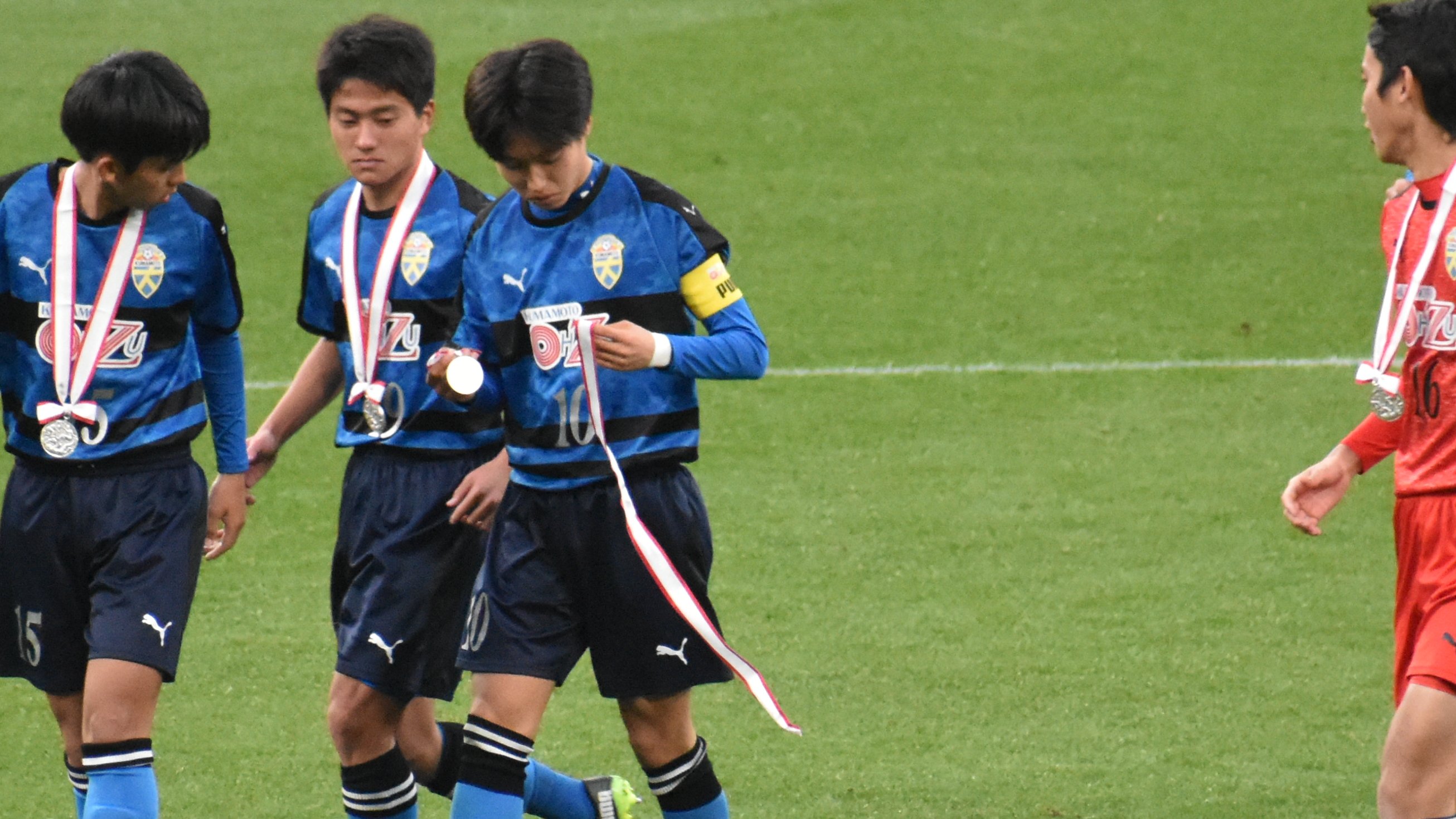 ブルー系新作 大津高校サッカー ウォーマー ウェア サッカー フットサルブルー系 13 0 Laeknavaktin Is