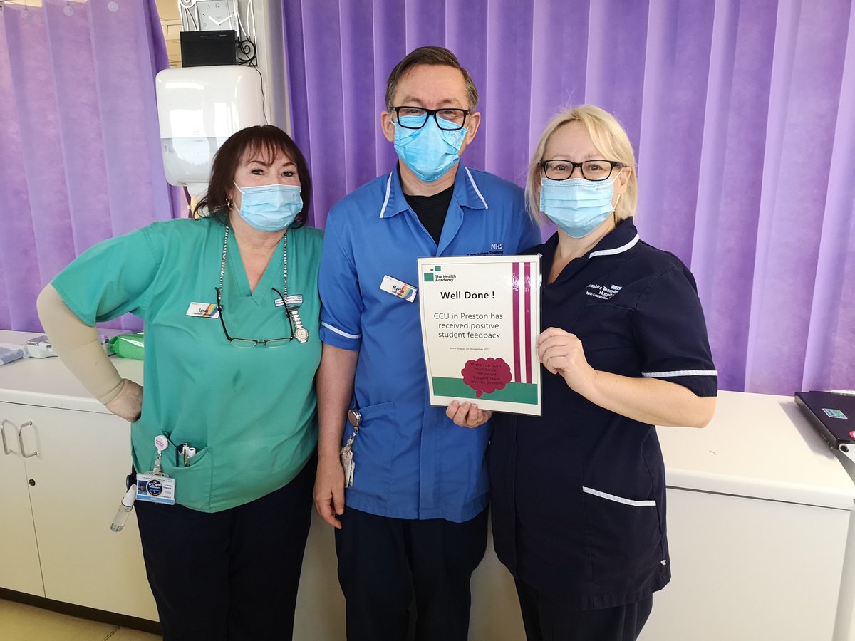 Well Done Respiratory Specialist Placement,  Research amd Innovation and CCU for getting nothing but positive feedback from our Students in last the 4 months! Thank you all for your support ❤️❤️❤️