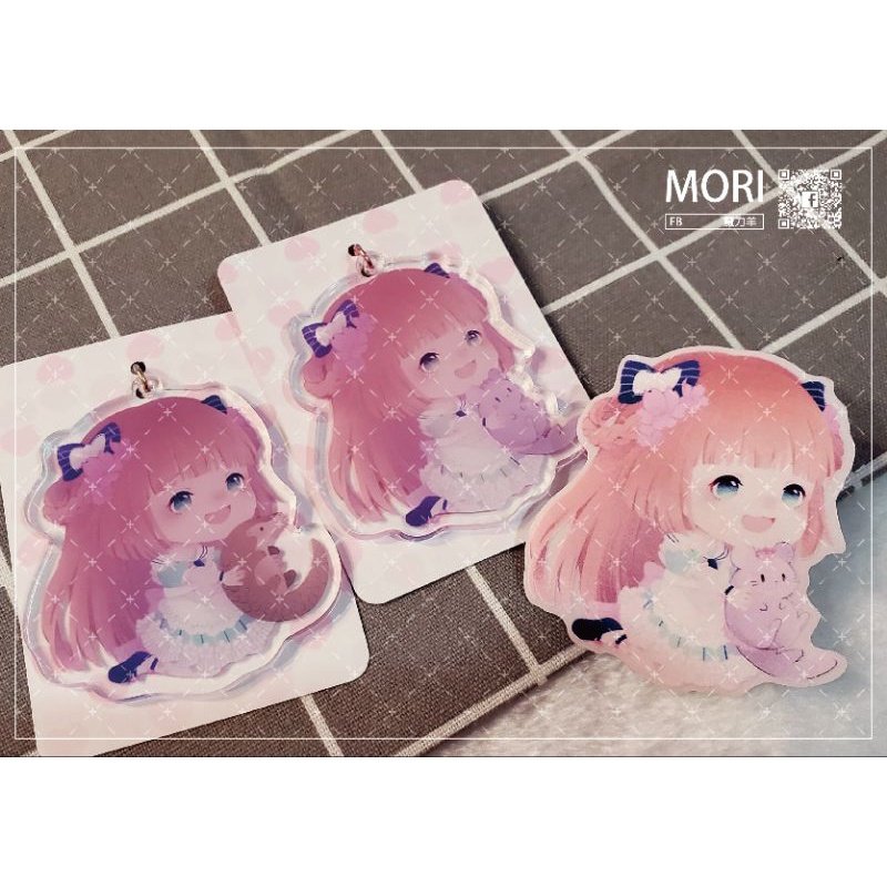 【茸茸鼠壓克力吊飾】
#CWTK38直參預定

✿A款「經典茸茸鼠」
✿B款「欸淦！穿山甲！」
-吊飾全長約13cm(圖案約7cm×7cm)
✿限量霧面防水貼紙
-貼紙約為7cm×7cm
(照片顏色會因拍攝環境、顯示器不同而有色差，請以實物為準！) 

魔力羊
facebook.com/MoriYangTW 

#茸茸鼠
#もちこまめ
#壓克力吊飾
#貼紙