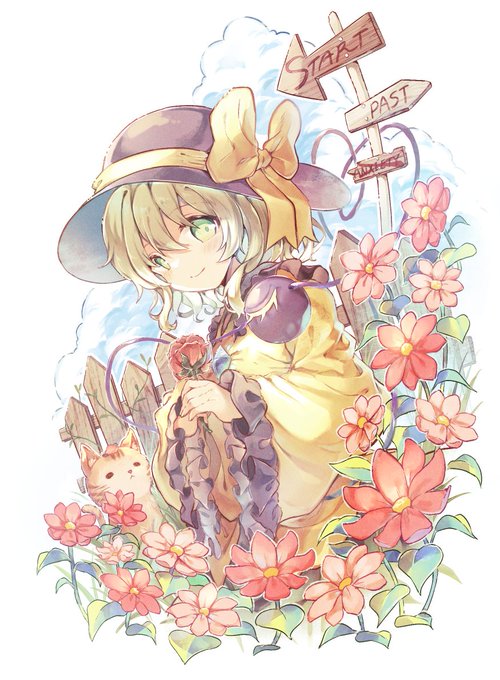 「hat bow yellow ribbon」 illustration images(Popular)