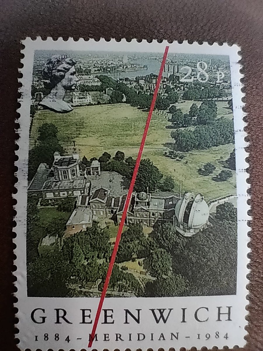 #extremephilately 
Walked to #Greenwich &amp; took this shot looking up the hill to the observatory pictured on the #1984 <a href="/RoyalMailStamps/">Royal Mail Stamps</a> commemorative.
#Philately #Stamps #Stampcollecting