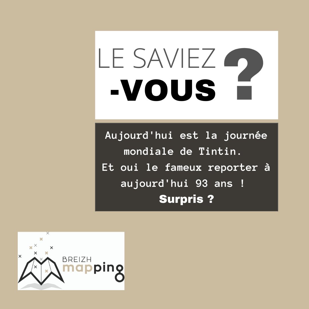 Alors ? Etiez-vous au courant ? 🙃

#anniversaire #Tintin #reporter