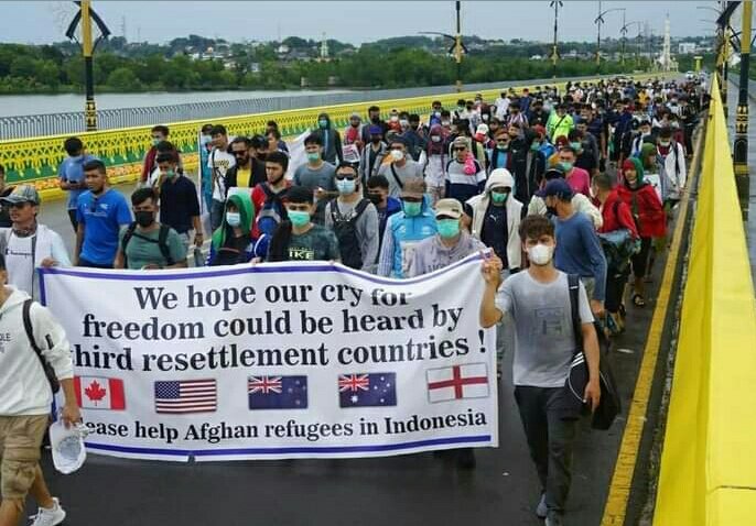 Sayed55075844's tweet photo. We are suffering here. We are deprived of the basic human rights. We have been through a lot in Indonesia. Being kept in tight Refugee Camps for long periods. Don't let us endure more pain.

#HelpRefugees_Indonesia https://t.co/qRwRG9vgW5