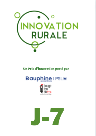 PrixRurale's tweet photo. Avis aux porteurs de projets innovants, on se mobilise pour la dernière ligne droite ! Il ne reste plus qu'une semaine pour candidater au Prix de l'#Innovation #Rurale 

Pour déposer son dossier, ça se passe ici
➡️ https://t.co/PxhOvPg2lI https://t.co/04KRsb2wrq
