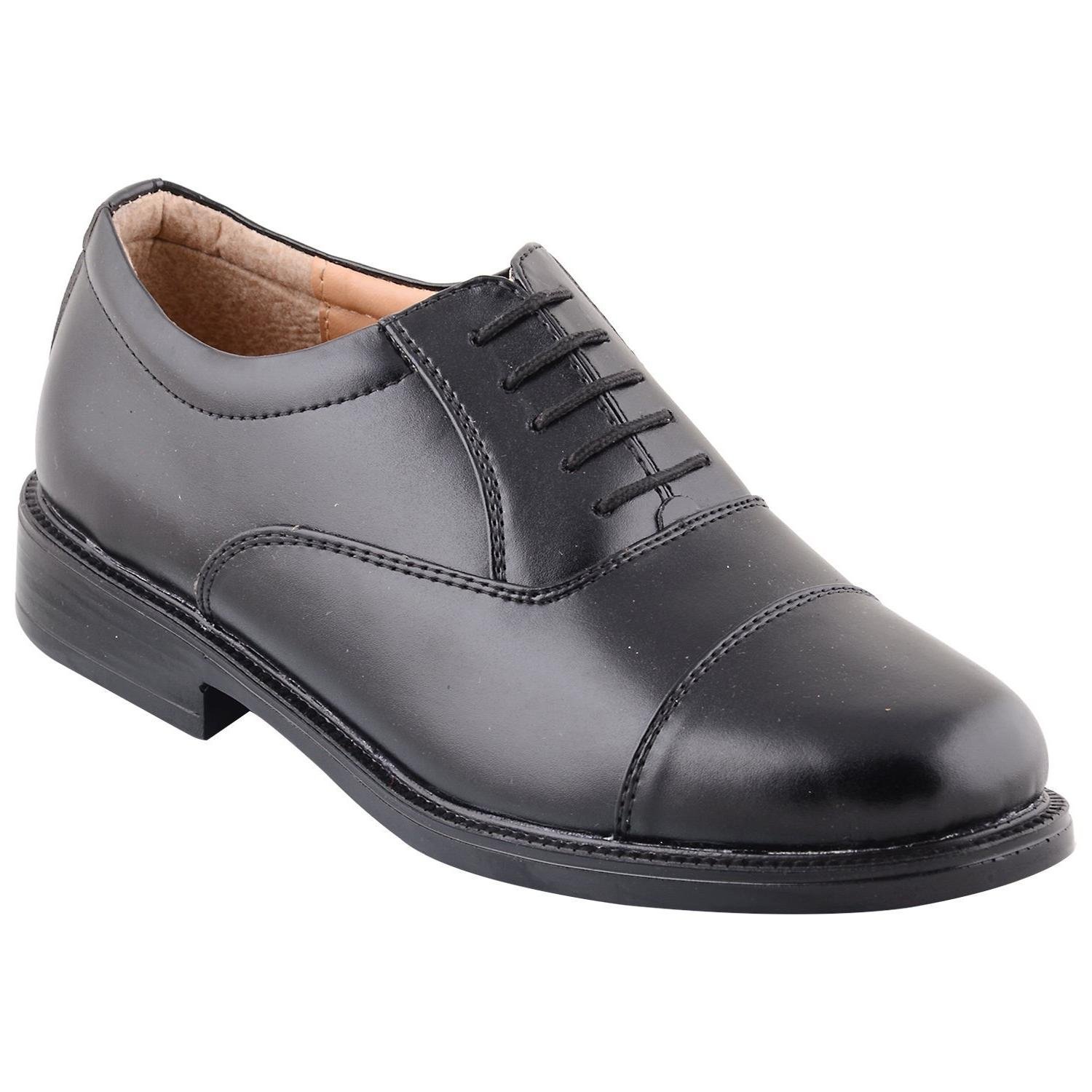 Bata black police shoes store