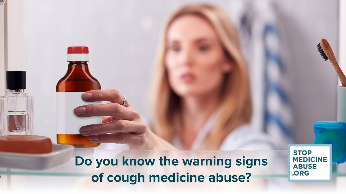 Studies show that roughly 1 in 4 teenagers knows someone who has abused over-the-counter (OTC) cough medicine to get high. 

Learn the warning signs to make sure medicine abuse does not go unnoticed in your home: bit.ly/3HODDXv