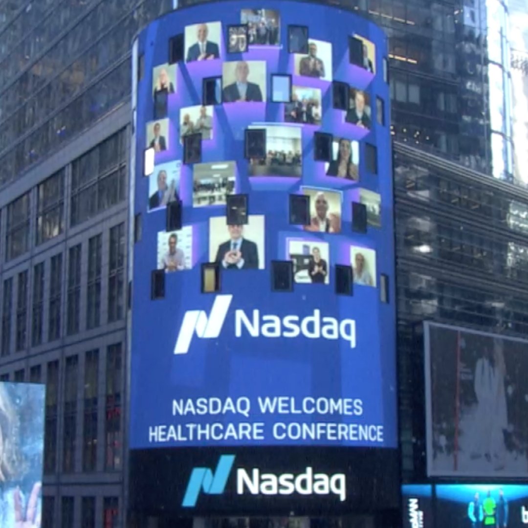 bionano's tweet photo. Did you catch us on the BIG screen this morning for the virtual Nasdaq Opening Bell Ceremony? Not only is today the start of THE event of the year #BionanoSymposium2022, but the first day of #JPMHC22. 

#OGM #Nasdaq #OpeningBell https://t.co/PKsYYA0kgo