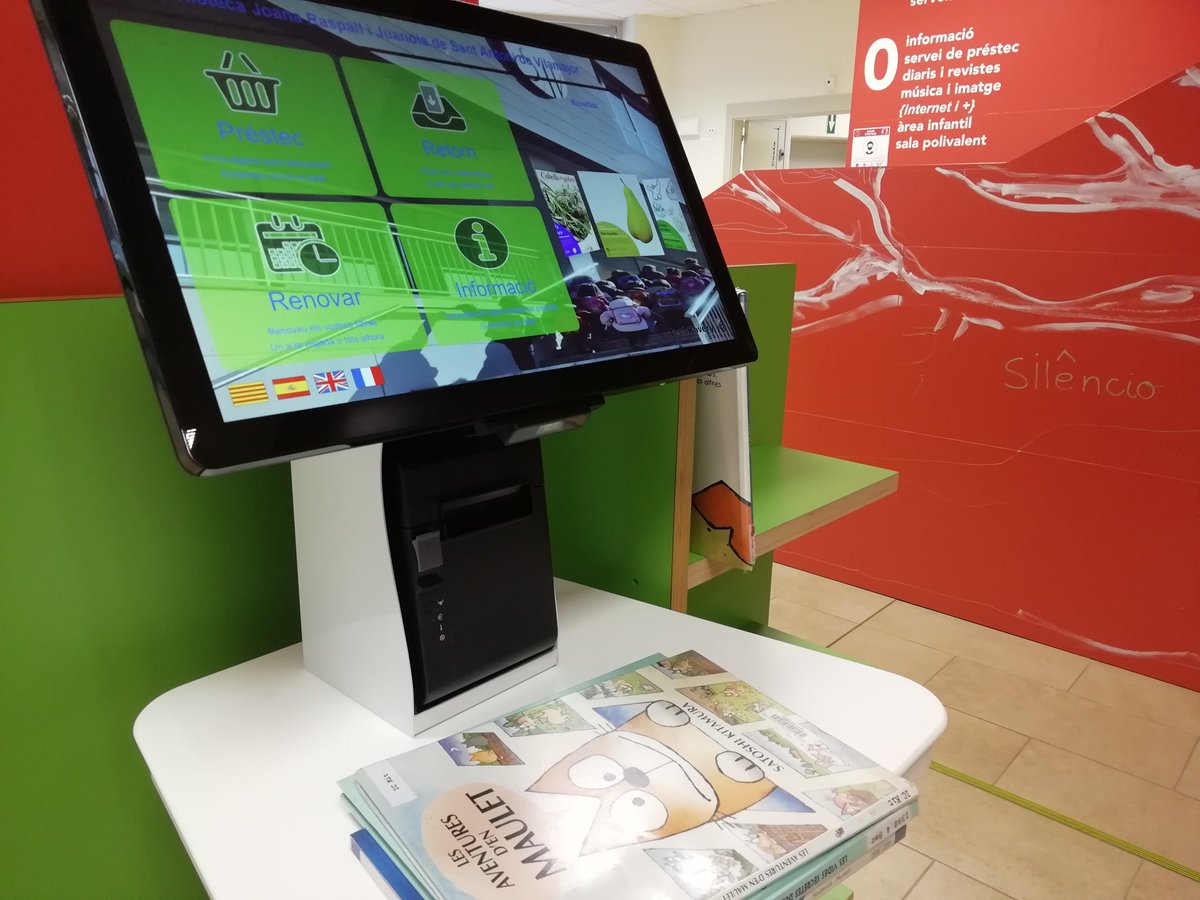 bibliotecasav's tweet image. Comencem el 2022 amb el nou servei d'autopréstec que ha estat instal·lant aquests dies @TechkoveryB!
