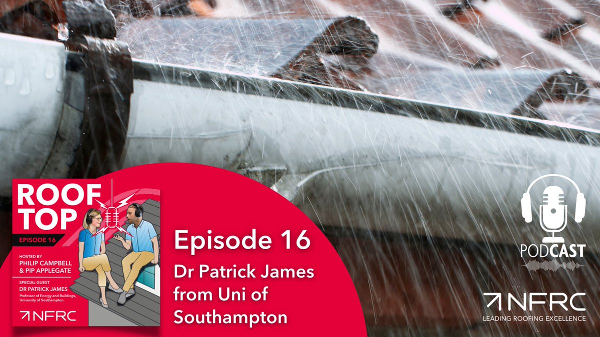 In this podcast we interview Prof. Patrick James, Prof. of Energy &amp; Buildings at the <a href="/unisouthampton/">University of Southampton</a>, on his new report commissioned by the NFRC Charitable Trust, "Future (P)roof—Building resilience of roofing technologies in a changing climate". 

👉 bit.ly/3zLItC7