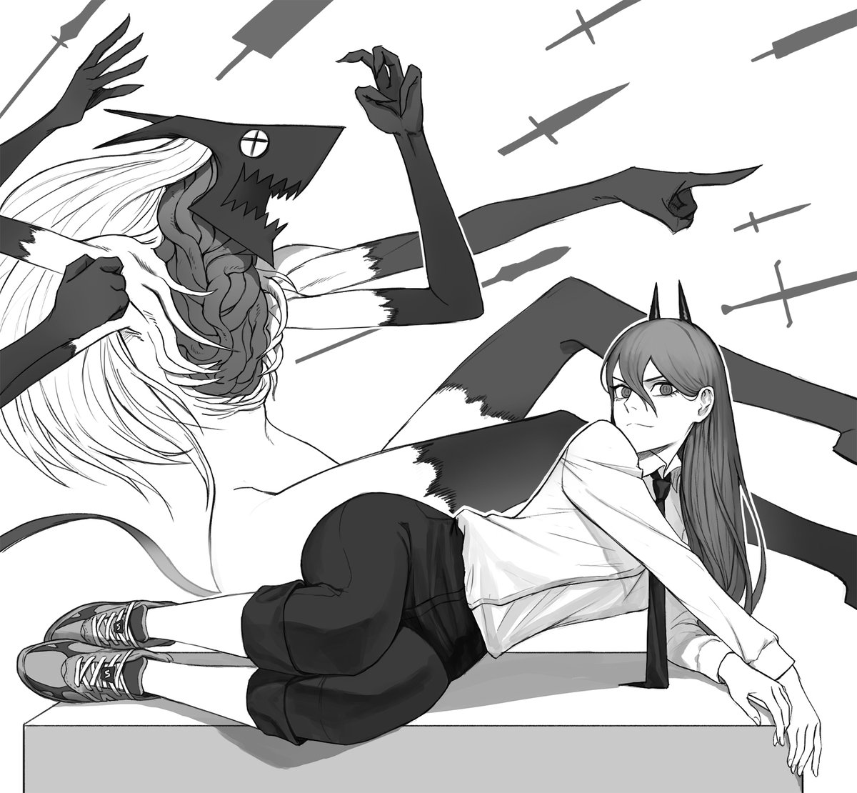 Power chainsaw man. аки хаякава человек бензопила. человек бензопила денджи и макима. Chainsaw man yaoi. Makima человек бензопила манга.