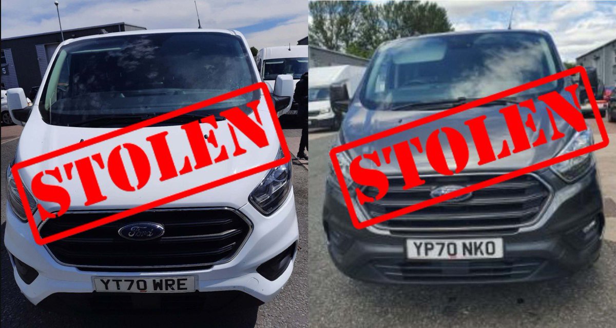 Please retweet.
Let’s test the power of the internet!! We have 2 vans that appear to have been stolen by the hirer. Let’s see if we can find them. They are Transit Customs, registration numbers are YP70NKO in Grey and YT70WRE in White.
***please retweet***