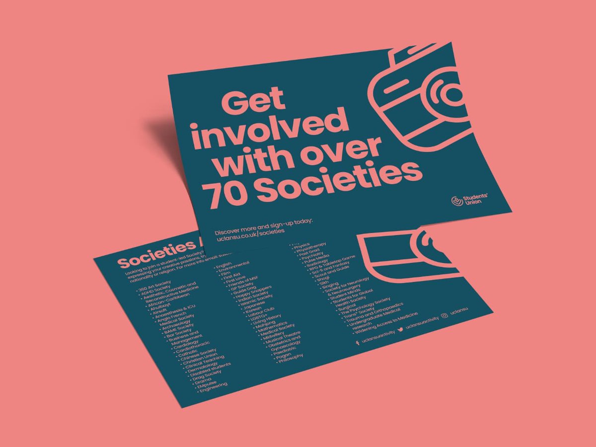 SamiyaCreates's tweet photo. Few creative outputs created for UCLan Students' Union last year. Great experience working within a great team! 

Brand identity created and led by @alex_north @Lewisdarlow and supported by comms team and staff.

#branding #branddesign #graphicdesign #TechTwitter https://t.co/VSMqQjBE98