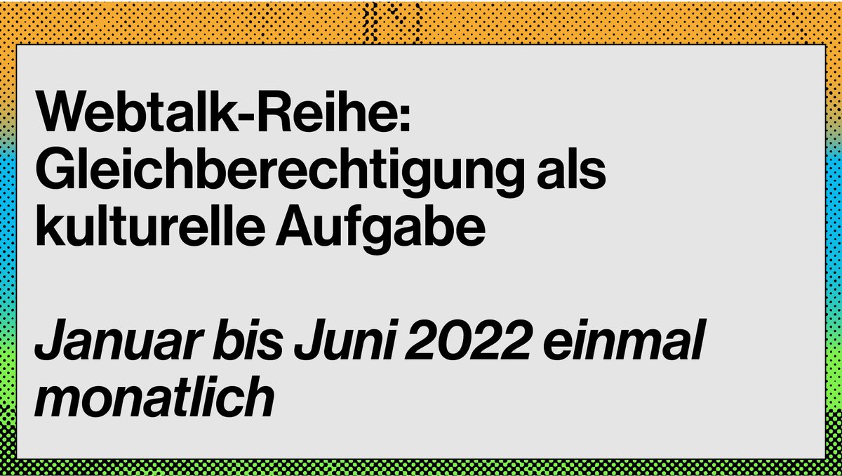 c_steinau's tweet photo. Freue mich, dass wir für unsere Auftaktveranstaltung "Gleichberechtigung als kulturelle Aufgabe" knapp 50 Anmeldungen haben. Allerdings haben sich nur 2 Männer angemeldet🤨 Ein Grund mehr das Thema Gendergerechtigkeit und -solidarität anzugehen! Wer kommt noch dazu? https://t.co/2Cr3I4hf1o