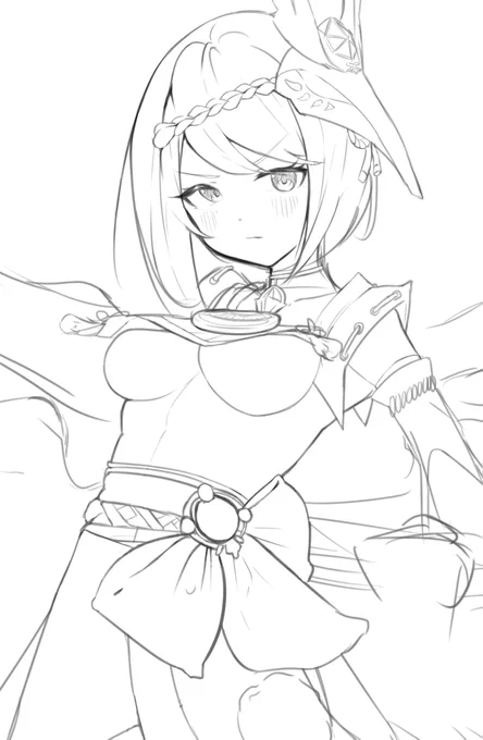 線画というかラフの練習をずっとしているので完成した絵は当分上げないと思います。。。
絵は難しい 