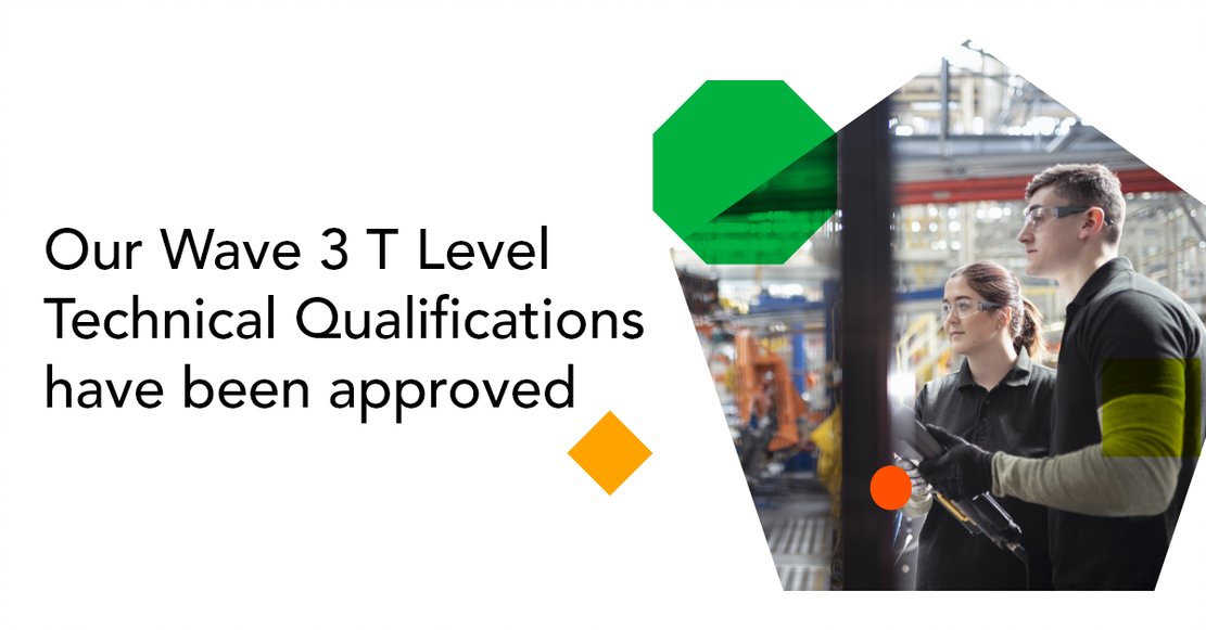 cityandguilds's tweet image. We’re pleased to announce that our Wave 3 #TLevel #TechnicalQualifications are now accredited and approved for first teaching from September 2022

Are you interested in teaching any of the qualifications? Visit our webpage for more info: ow.ly/THiy50Hqzqs

@EAL_Awards