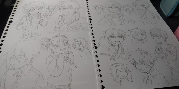いっぱい描いてる 
