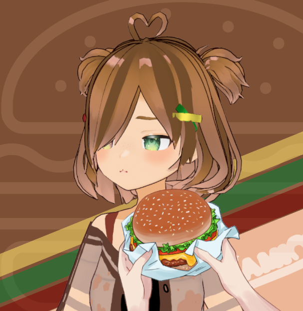 cami_ryuu's tweet photo. POV: you're trying to feed me with a burger
#Vtuber #Camirades #Yabaiger https://t.co/uUOnXCUhR1