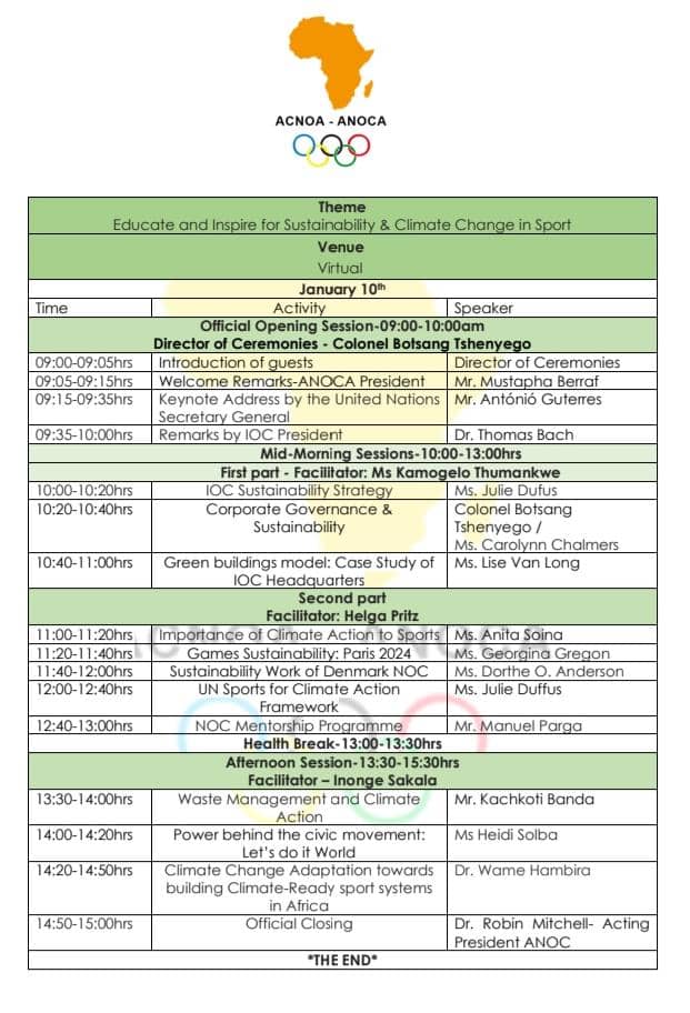 Enlightening Conference I Facilitated this morning with a series of presentations from highly qualified <a href="/AcnoaAnoca/">ACNOA ANOCA</a> International Olympic Committee IOC professionals with the theme"Educate and inspire for sustainability and Climate Change in Sports" #SportsForClimateAction