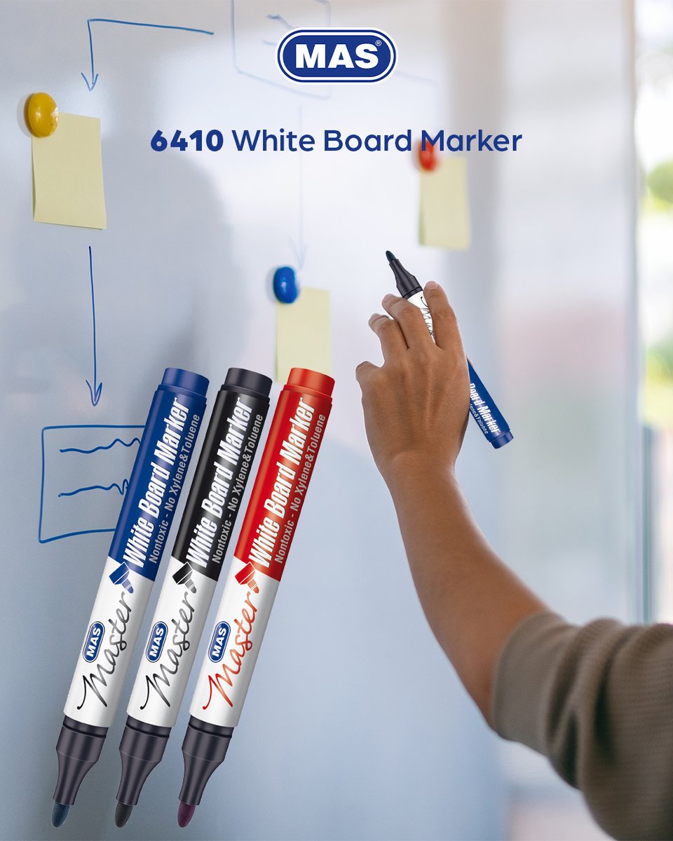 ✅For an uninterrupted writing experience👉 MAS Whiteboard Marker🤗
📌You can use it for a long time by filling it with spare cartridges🎉
bit.ly/3EQOVc8