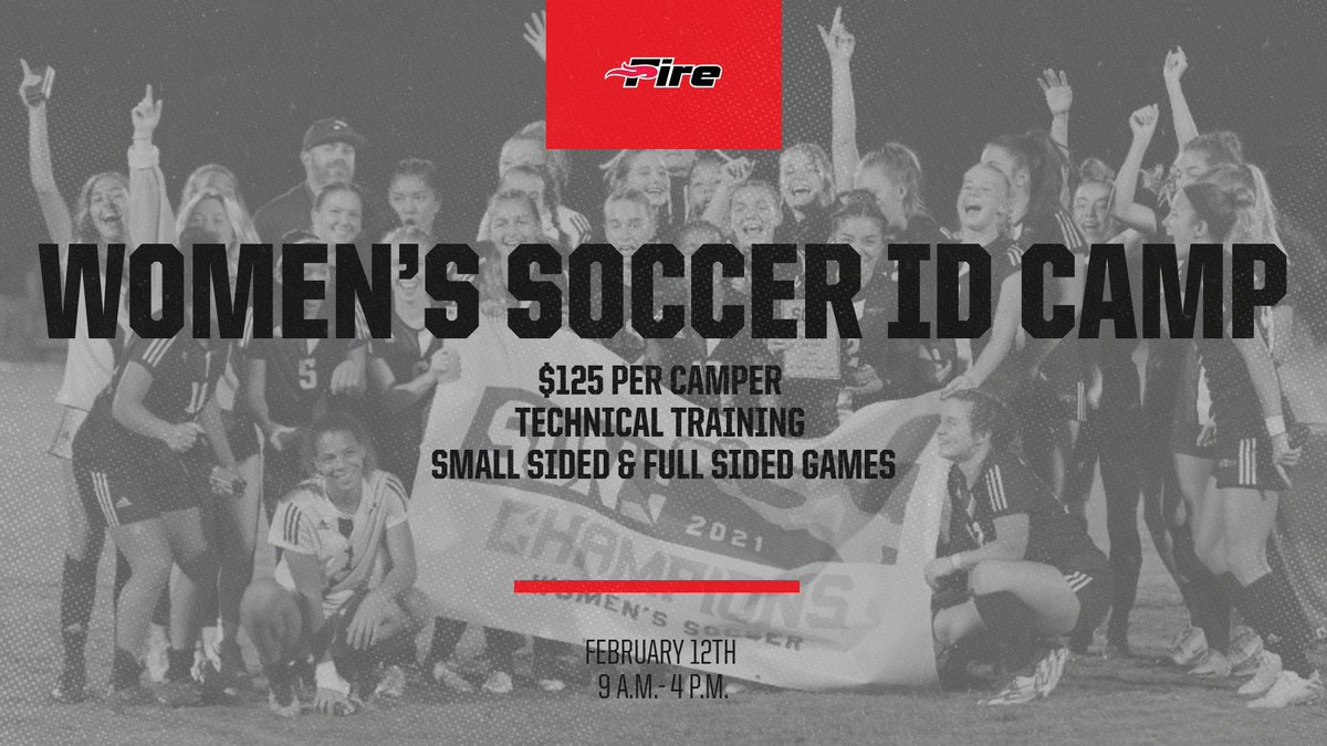SEUFireWSoccer's tweet photo. Our first ID Camp of the year is approaching, Hope to see you there February 12! https://t.co/bdXShR0W60