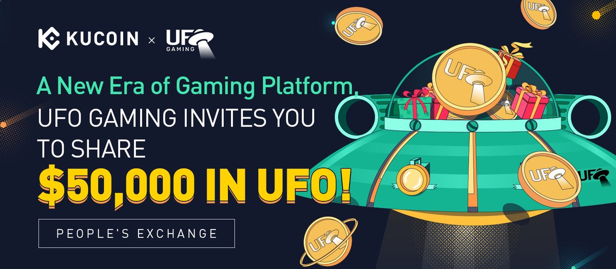 intodotspace's tweet image. To celebrate $UFO's listing on KuCoin Metaverse, we're launching a campaign with @kucoincom to give away a $50,000 UFO reward pool to qualifying KuCoin users.

⏳From today to 10:00 on January 17, 2022 (UTC).

🛸You can join three activities.

👇Details 
kucoin.com/news/en-a-new-…