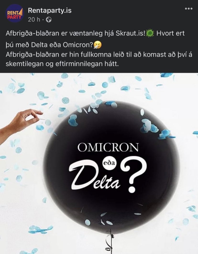 Vonandi fara þeir í framleiðslu á HIV eða Lifrabólgu C blöðru, svo það sé hægt að komast að því á skemmtilegan og eftirminnilegan hátt🤦🏼‍♂️