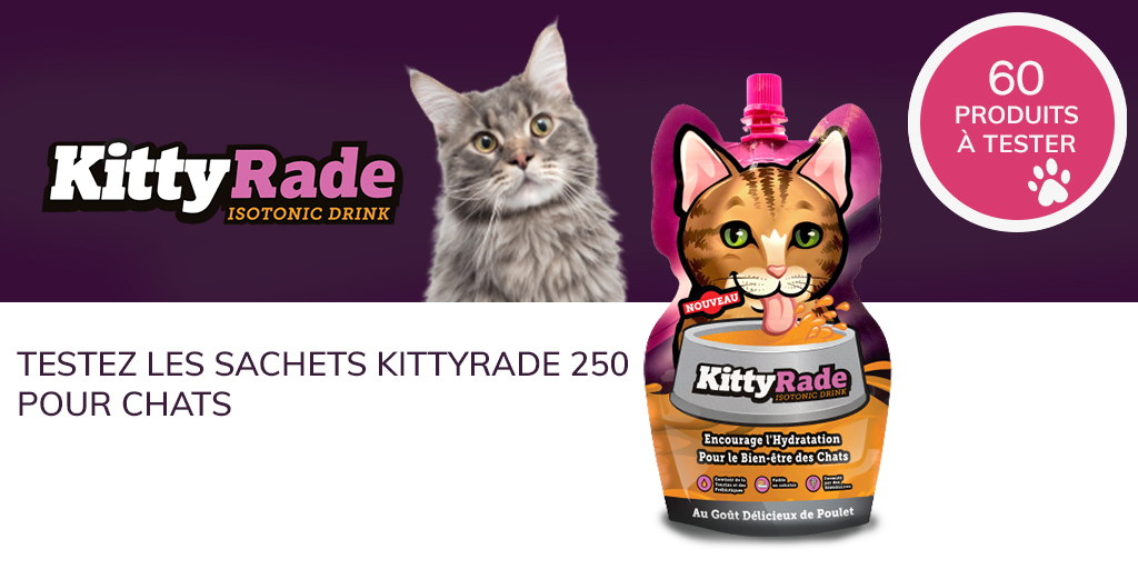 ConsoAnimo's tweet image. Tentez dès à présent votre chance de recevoir gratuitement chez vous la boisson isotonique KittyRade 250 ml pour chats ! 😝

#consoanimo #testproduit #kittyrade

consoanimo.com/test/kittyrade…