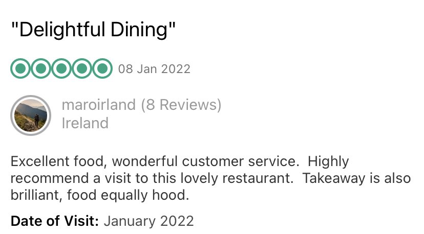 These just in on #google &amp; #tripadvisor #reviews #review #5lbubblereviews #restaurants #restaurant #celbridge