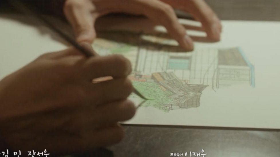 damxcore's tweet photo. woong finally starts to put colors on his drawing again !! love return 😭💞

#OurBelovedSummer
#OurBelovedSummerEp11 https://t.co/PLrZyqk4g0