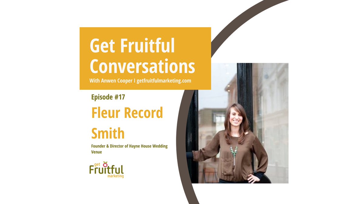 Our conversation with the Founder &amp; Director of <a href="/HayneHousekent/">Hayne House Weddings</a> Wedding Venue Fleur Record-Smith is now live wherever you catch the latest Fruitful Chat. Fleur talks about her personal journey being a sustainable business leader and choosing entrepreneurship over a law career