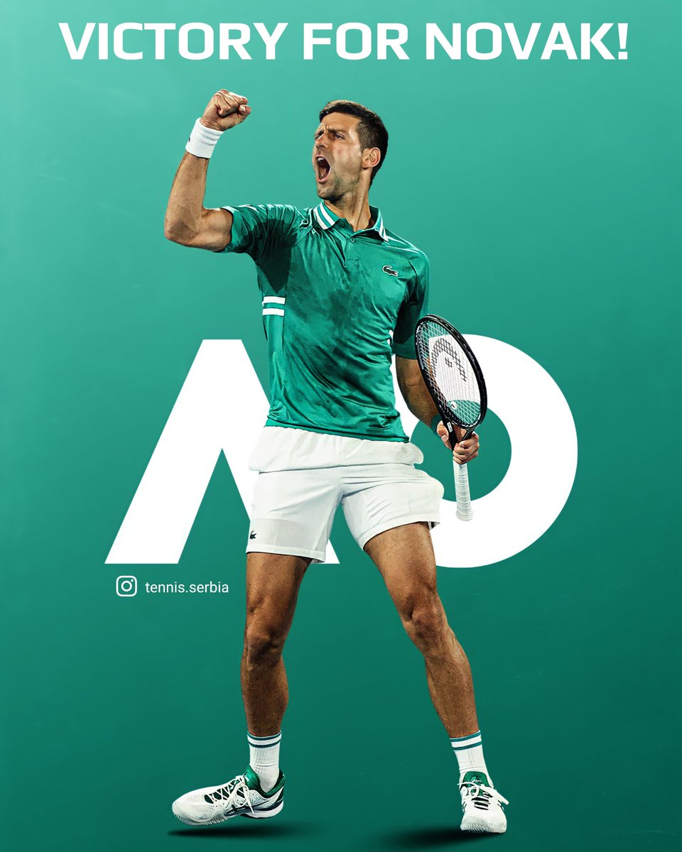 𝗡𝗼𝘃𝗮𝗸 𝗗𝗷𝗼𝗸𝗼𝘃𝗶𝗰 🇷🇸 has won his Australia visa appeal.

Djokovic will be allowed to leave detention and play in the Australian Open after the Federal Curcuit Court said the cancellation of his visa was unreasonable.

#novakdjokovic #novak #djokovic #tennis🇷🇸 #ausopen