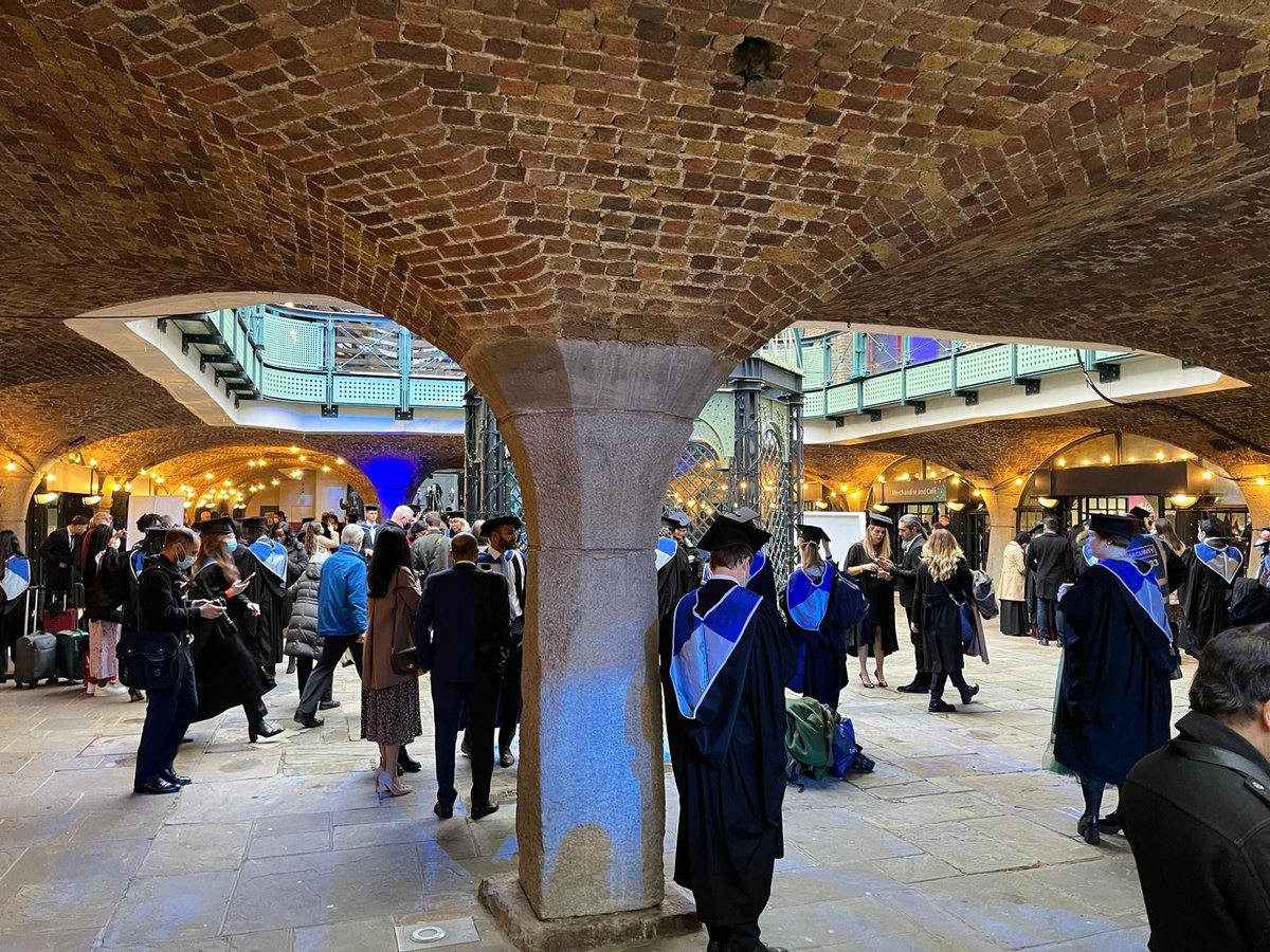 QMUL's tweet image. How nice does @TobaccoDockLon look at our Graduation ceremonies today? 🤩

#QMULGrad
