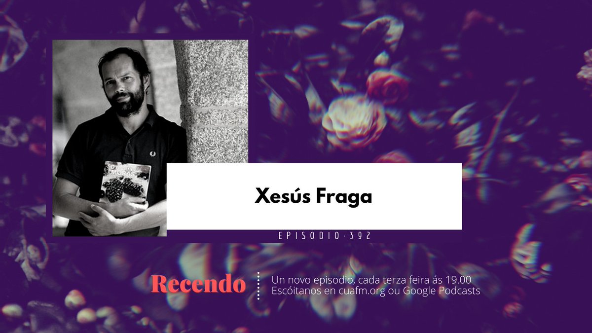 RecendoACAB's tweet photo. No episodio 392, o primeiro #RecendoACAB deste 2022, teremos connosco a Xesús Fraga @FragaXesus, Premio Nacional de Narrativa.

🕖 Ás 19.00 CET en @CuacFM 
📻 Escoita en https://t.co/5IHcGKWLMr
🎯 O podcast en: https://t.co/LET6C6FpzW e Google Podcasts https://t.co/Ncd3lXz2WK