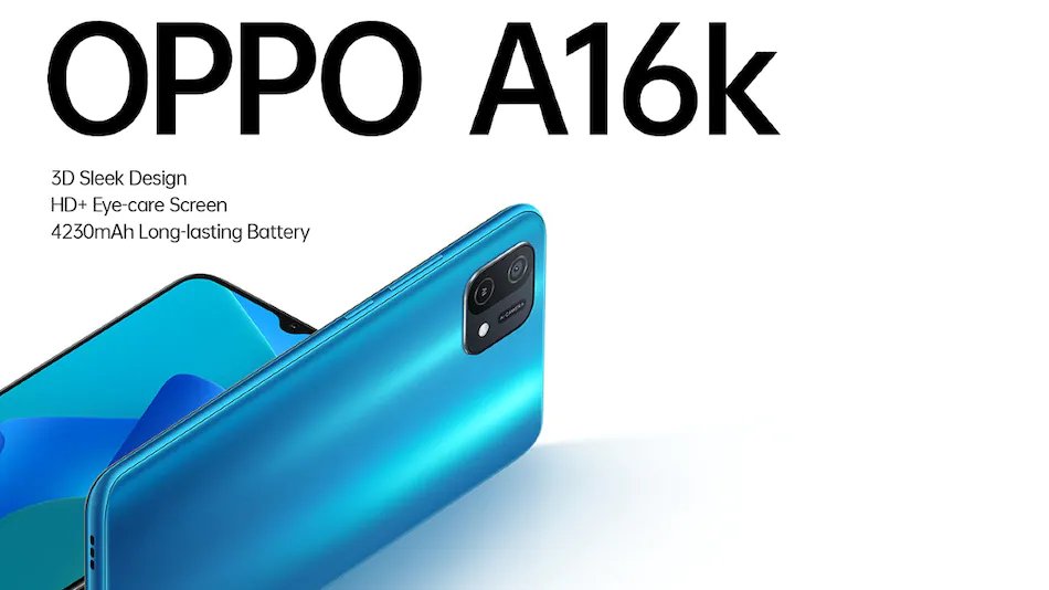 GizNext's tweet photo. Oppo A16K launching in India soon.
Expected specs
📱6.52-inch HD+ Display
◼️Helio G35 Processor
📸13MP Primary Camera
🤳5MP Front Camera
🔋4,230mAh Battery
⚡️10W Charging Support
👉More details - https://t.co/iOt4GsbwKS
@OPPOIndia
#OPPO #a16k #smartphone #Android #Trending https://t.co/lla0Xpb1i5