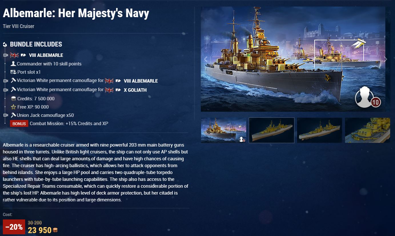 MrGibbins on Twitter: "Seems tech tree, perma camo gouge is the latest favorite flavour. The two perma camo's cost total 8k doubloons in game. Would love to hear @worldofwarships explain where