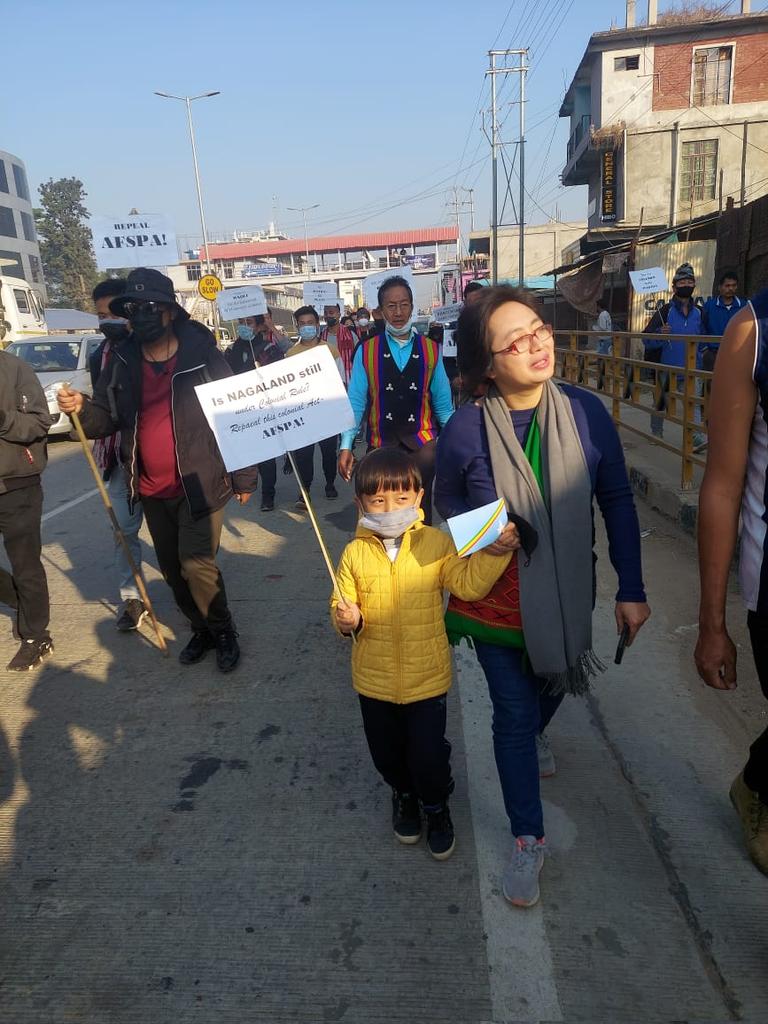 lumlipasangtam's tweet photo. March against AFSPA and Demanding Justice for Innocent Civilians killed by Security Forces.
#NagalandAgainstAFSPA https://t.co/KW9K04cytK