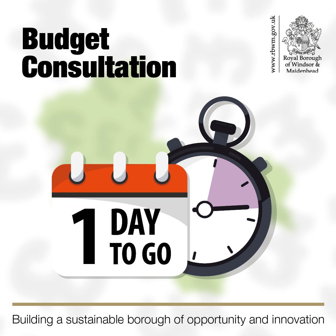 RBWM's tweet image. Only 1 day to go in our Budget consultation, which launched at the start of December. 
Have your say on the services you want and need.
#RBWMbudget #knowthenumbers 👇
rbwmtogether.rbwm.gov.uk/budget-consult…