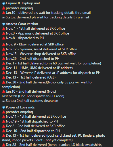 17caratfactory's tweet photo. #1plus1CF_updates
Seventeen mds Quick updates: (Batch orders only; own cargo for resellers, airshipping- not included) Posted on a weekly basis or whenever we have new arrivals in PH address
Full info also posted on FB Group: https://t.co/4iC1dHkEAf https://t.co/sUNvI9mDMz